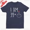 I Am 39 Middle Finger Shirt I 40th Birthday Gifts For Wounisex 40th Birthday For Her Funny Gift Harajuku Graphic T Shirts Cotton