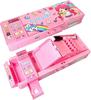Lilybeauty Pencil Pen for Elementary School Girls and Password Pencil Pencil Sharpener Cute Case, Case, Students, Boys, Double-sided Opening,