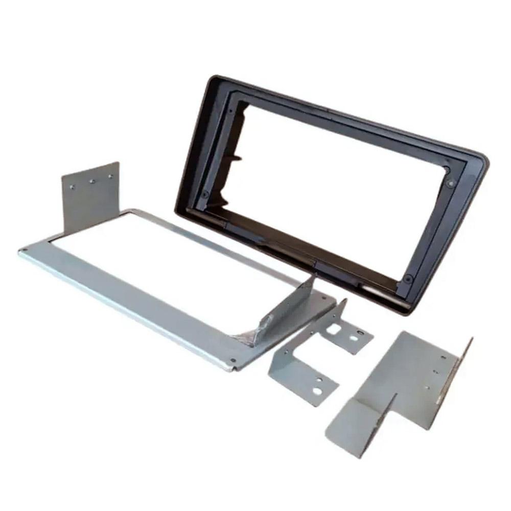 9" 2-Din Dash Radio Bezel Fascia Panel Trim For SsangYong Actyon Kyron 2005-2011