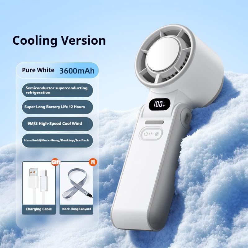 Xiaomi Portable Turbo Handheld Fan 3600mAh Rechargeable 100 Speeds Adjustable Foldable Mini High Speed Cooling Air Fan
