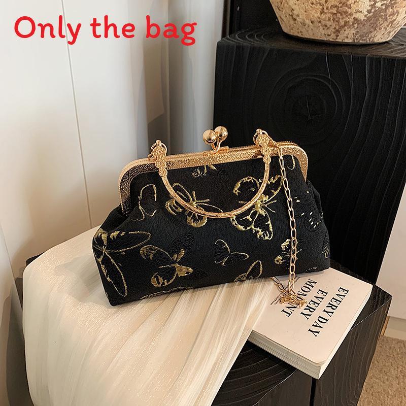New Chinese Style Embroidered Butterfly Chain Shoulder Bag For Daily Use