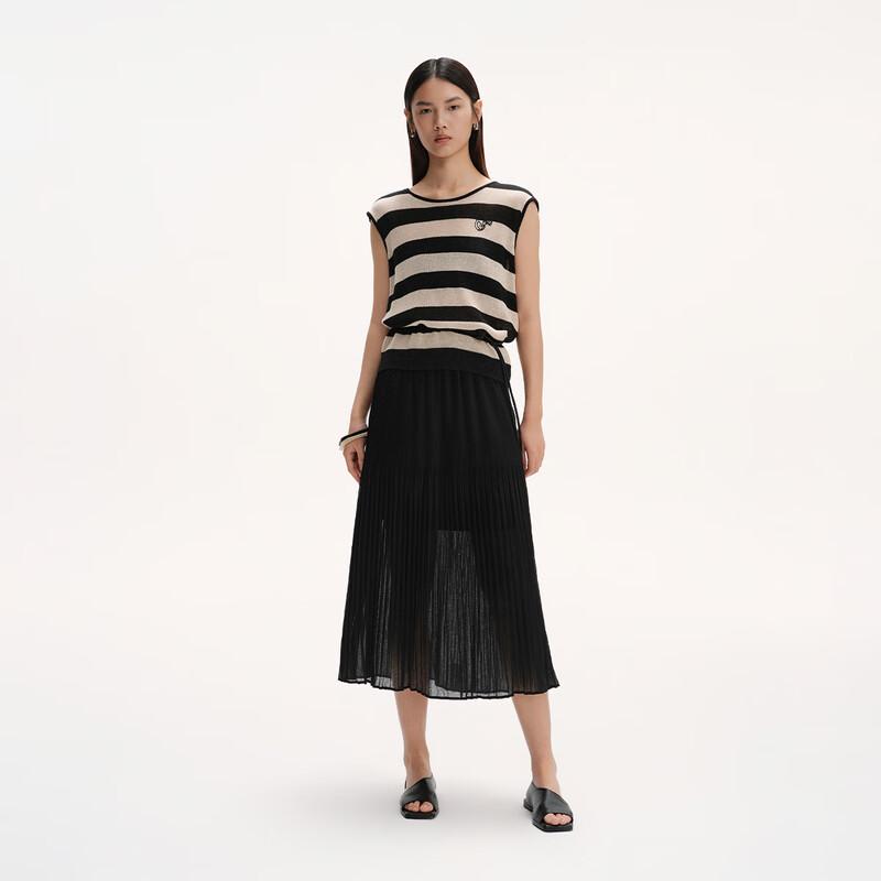 Broadcast Women's Sleeveless Nautical Stripe Knit Top