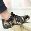 Large Size Men's Fashion Steel Toe Caps Work Safety Shoes Summer Camouflage Security Shoe Worker Safe Boots Protective Footwear