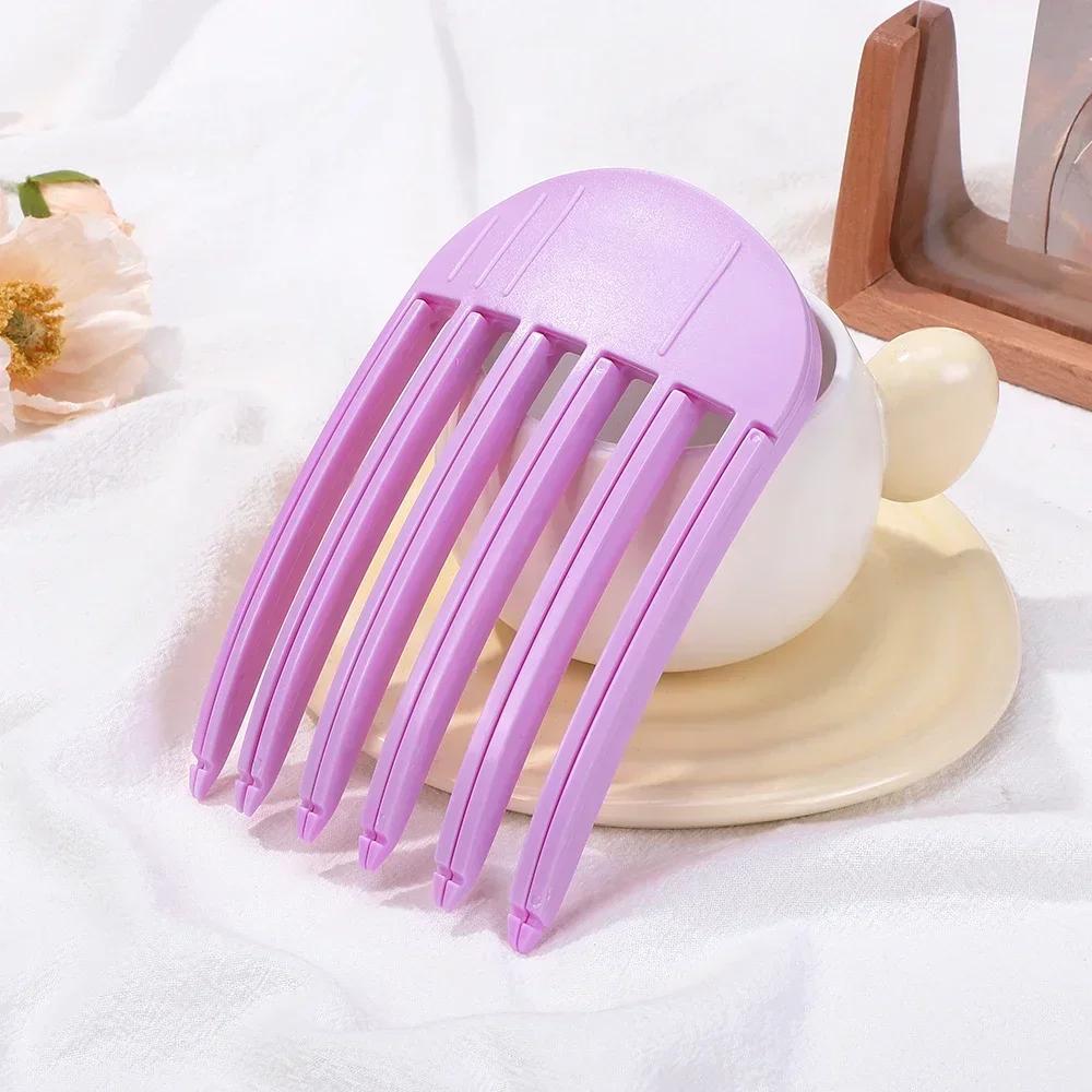 Hair Root Fluffy Hair Clips Lazy Air Bangs Top Styling Curling Barrel Portable Rollers Bangs Clip Plastic Hair Combs Women Girls