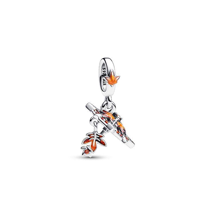 Pandora Maple Leaf Design 925 Silver Pendant Women pendant 793192C01 Box