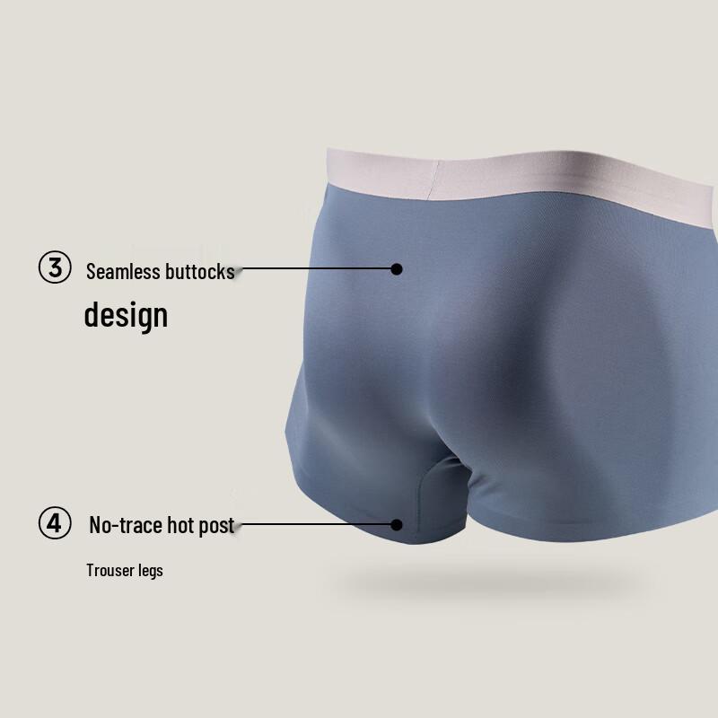 Lansha Men's 2025 S/S Modal Breathable Boxer Briefs (2-Pack)