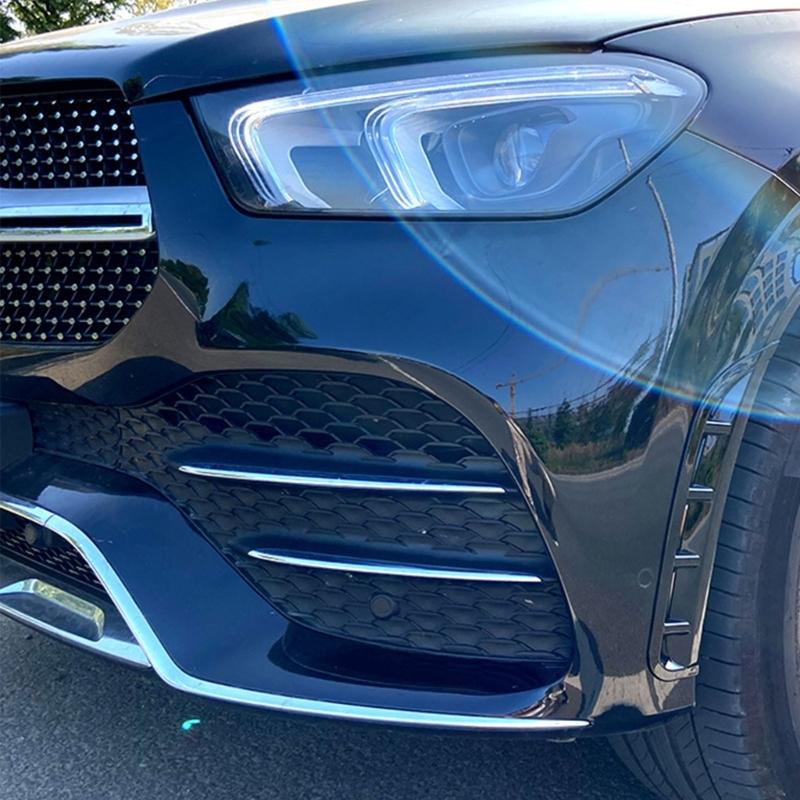 1 Pair Front Bumper Air Intake Accent Set, ABS Trim with Open-Section Detailing for W167 Both Corresponding Sides