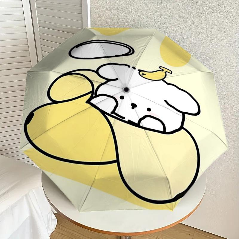1PC Bear Banana Umbrella-8-Rib Reinforced, Automatic Open, Lightweight & Durable, Cute Fashion Accessory for Outdoor-Y0383