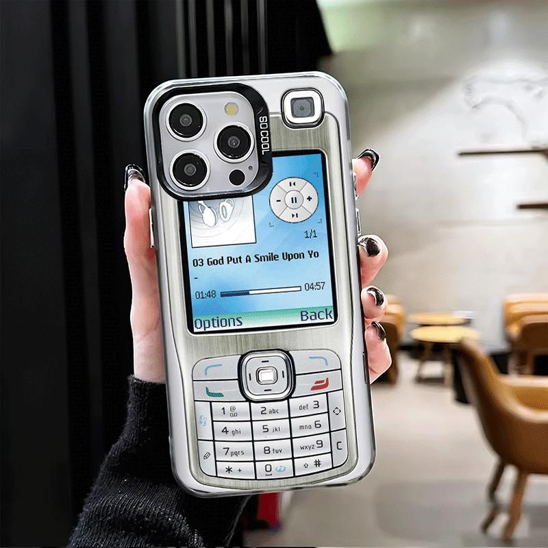 

Funny Retro Callphone Shockproof Phone Case for iPhone 17 Air 16 16E 15 Pro Max 14 Plus 13 Mini 12 Back Cover Anti Fall Fundas iPhone 13