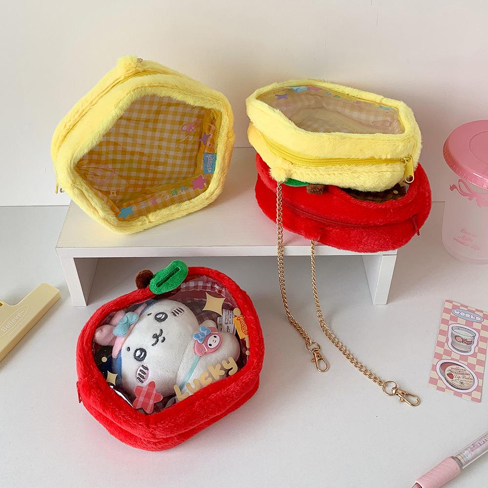 Hisocute Baumwollpuppen-Aufbewahrungstasche mit Anhänger für Mädchen & Schülerinnen