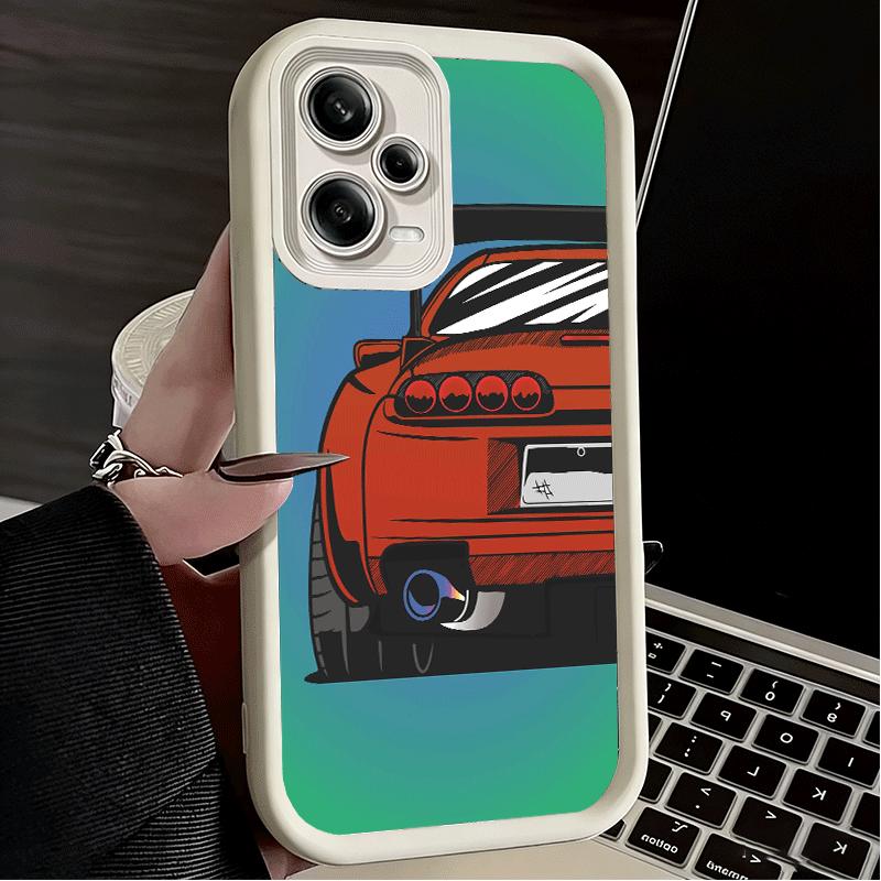 JDM Sports Cars Minimalist Design Soft Phone Case for Xiaomi Redmi Note 15 14 13 12 11 Pro Plus 10S 11S 4G 11T 5G Shell Silicone