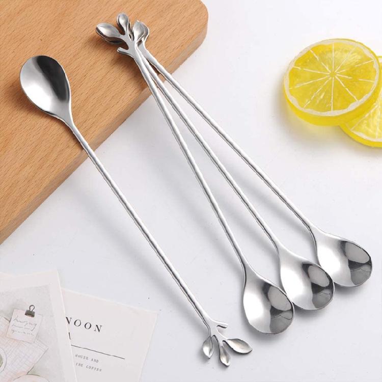 6 Pack Tableware Dessert Spoons Stirring Spoon for Kitchen Stirring Mixing Sugar