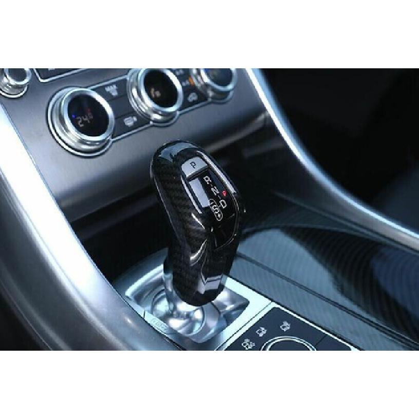 For Range Rover Sport 14- Carbon Fiber Central Console Gear Shift Knob Frame