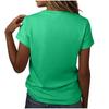 Top Casual de Moda para Mujer con Estampado de Hoja de Arce