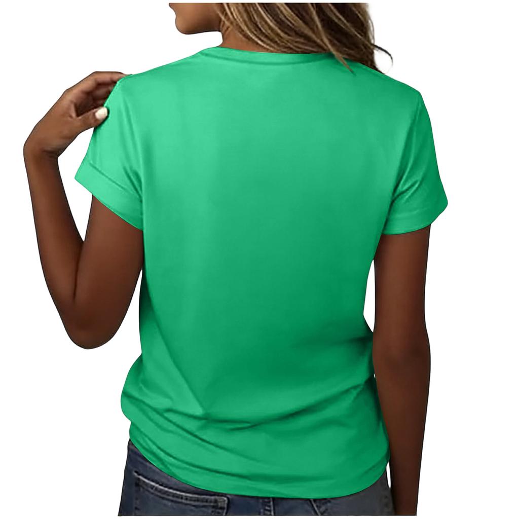 Top Casual de Moda para Mujer con Estampado de Hoja de Arce