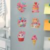 6Pcs Bouquet Diamond Art Fridge Magnet Diamond Painting Refrigerator Magnet Diamond Painting Fridge Magnet for Adults Beginners