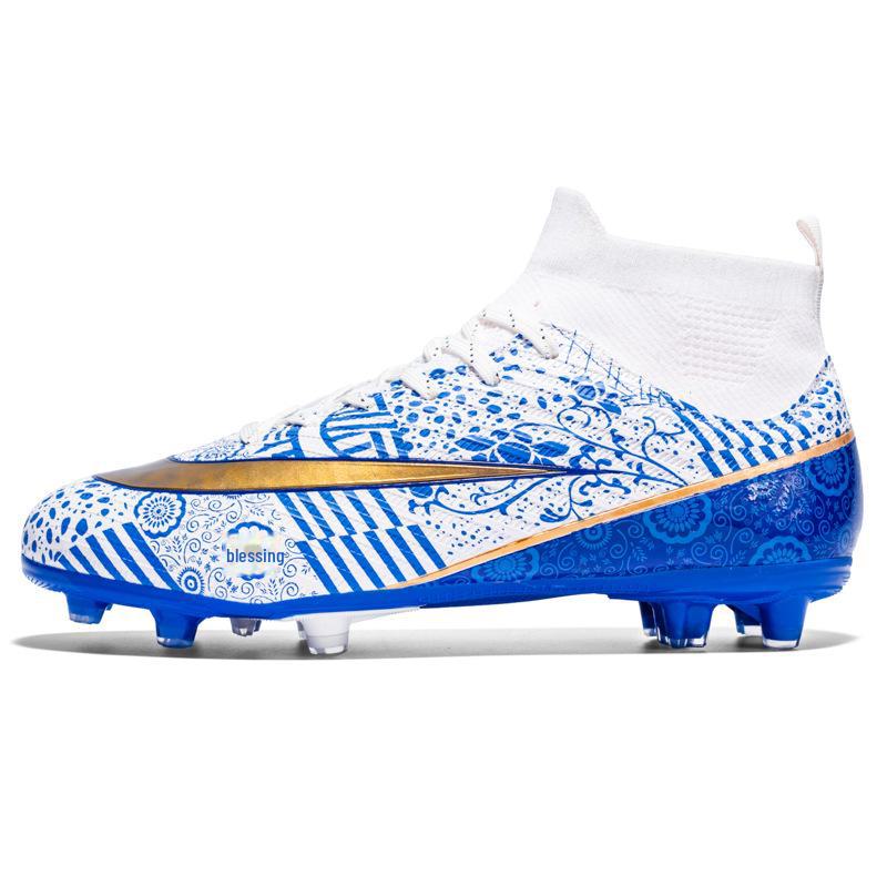 Kinder Fußballschuhe mit langen Stollen und hohem Schaft für Kunstrasentraining