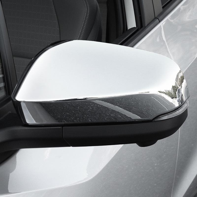Toyota VOXY/NOAH 90 Series Carbon Fiber Rearview Mirror Cover with Rain Eyebrow Decorative Sticker.