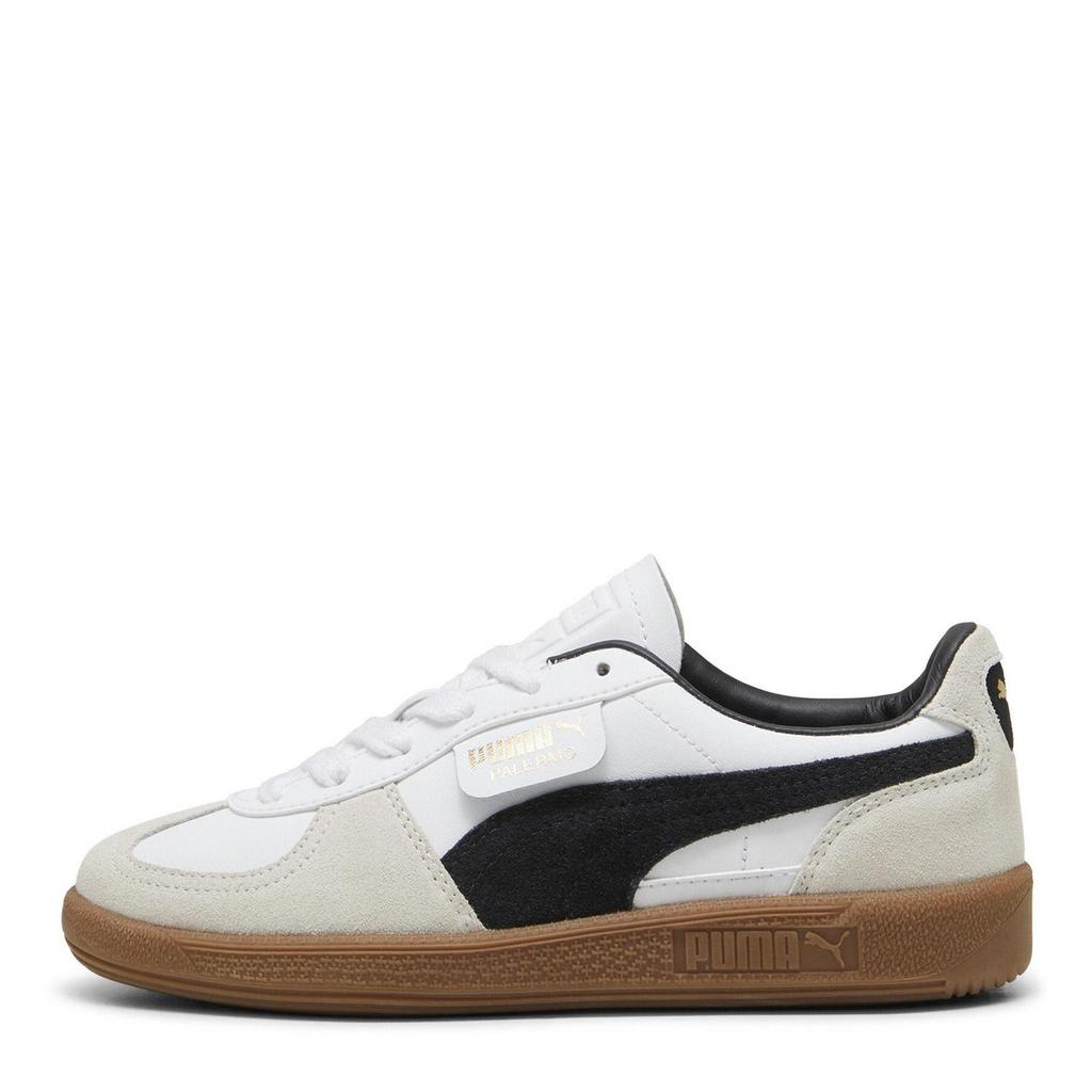 Puma Boys Palermo Classic Leather Flat Trainers