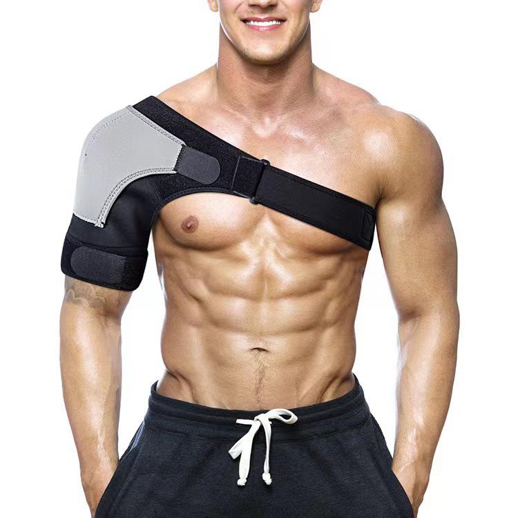 Adjustable Men's Compression Shoulder Support for Sports & Weightlifting
