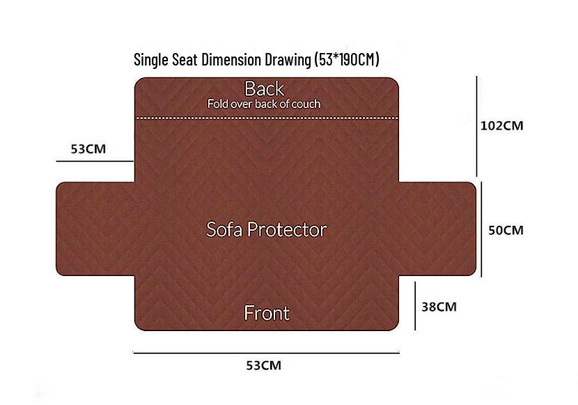 Waterproof Anti-slip Pet Sofa Cover - Universal Protective Mat for Dogs