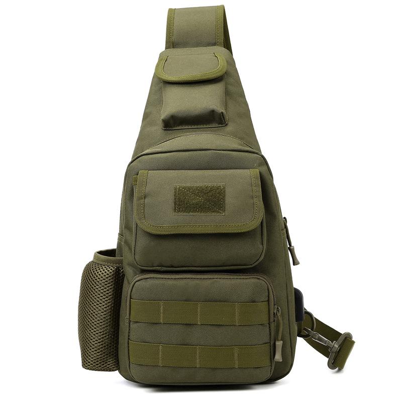 Sac de poitrine USB pour camping, sac à dos Molle, sac messager tactique, ceinture, sac à bandoulière pour chasse en plein air, pêche, escalade