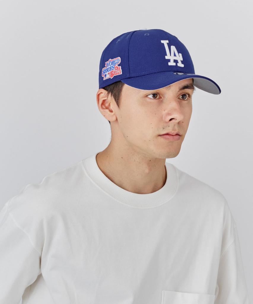 [New Era] Șapcă Los Angeles Dodgers 9FORTY [Produs Oficial Personalizat] Pălărie pentru Bărbați Șapcă de Baseball LA Albastru x Alb NE 940 KURI PATCH LATERAL