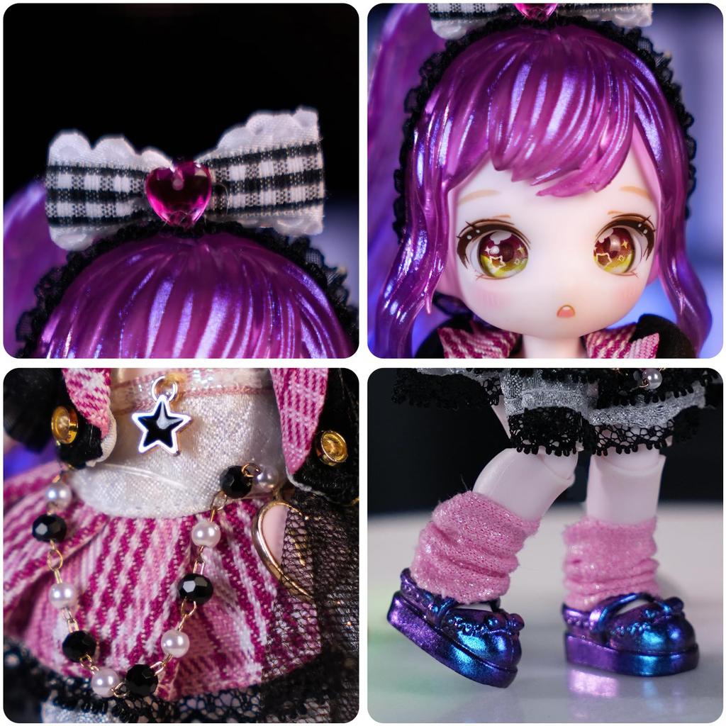 ICY Fortune Days 13cm bjd panenka anime styl panenka ideální pro DIY panenku pro dívky - set, dárek, dekorace, cvičení, sbírka, 8+(Kozoroh)