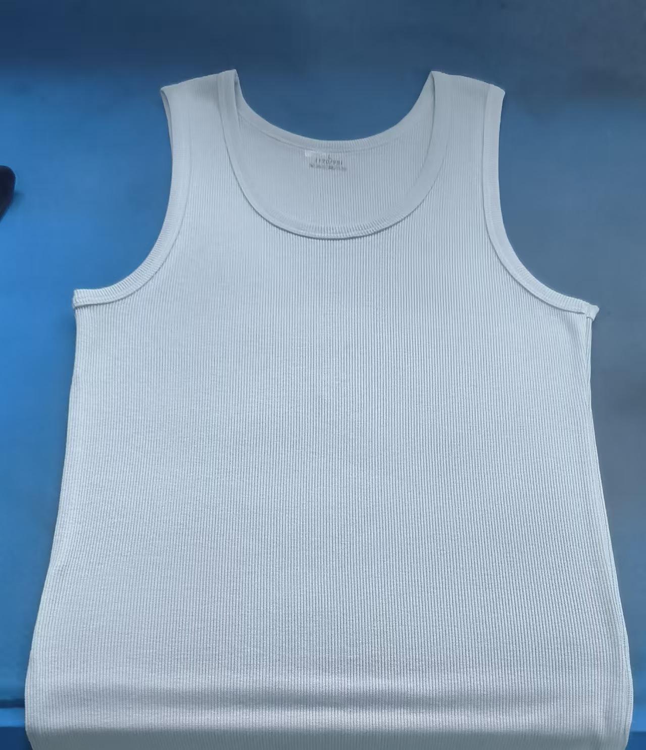 Defender Men s Thick Ribbed Cotton Fitness Vest - Heavyweight American Trend Base Layer