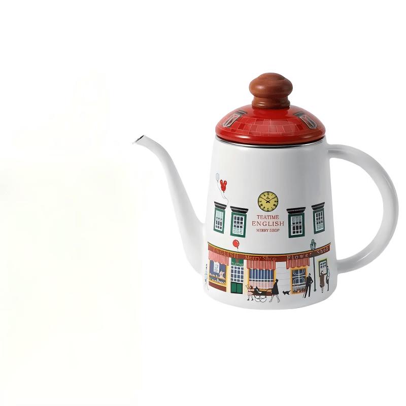 FUJIHORO Christmas Series Enamel Pour-Over Coffee Pot