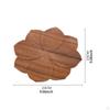 Natural Wood Platter for Breakfast, Ideal Snacks and Beverages