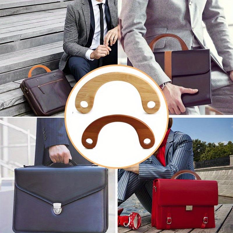 Leichter Bogen-Taschenhenkel aus Naturholz 1 Stück Ersatzzubehör für handgefertigte Häkel-Stricktaschen Geldbörsenherstellung Bastelbedarf