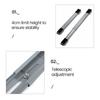 Heavy Duty Adjustable Appliance Rollers with Brake Telescopic Mobile Base Wheels for Washing Machine Fridge Furniture