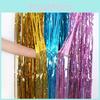 Stunning 1m By 2m Colorful Laser Rain Curtain For Birthday Party Decor And Events