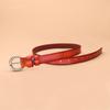 New Women's First-layer Belt Versatile Belt Women's Fine Decorative Fashion Pin Buckle Belt