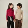 Korean Style Kids' Half-High Neck Sweater: Versatile Knitwear for Autumn/Winter