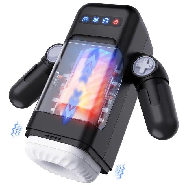 New Robot Automatic Male Masturbator Vibration Blowjob Machine Silicone Vagina Masturbation for Men Vibrator Sex Toy Adult Goods