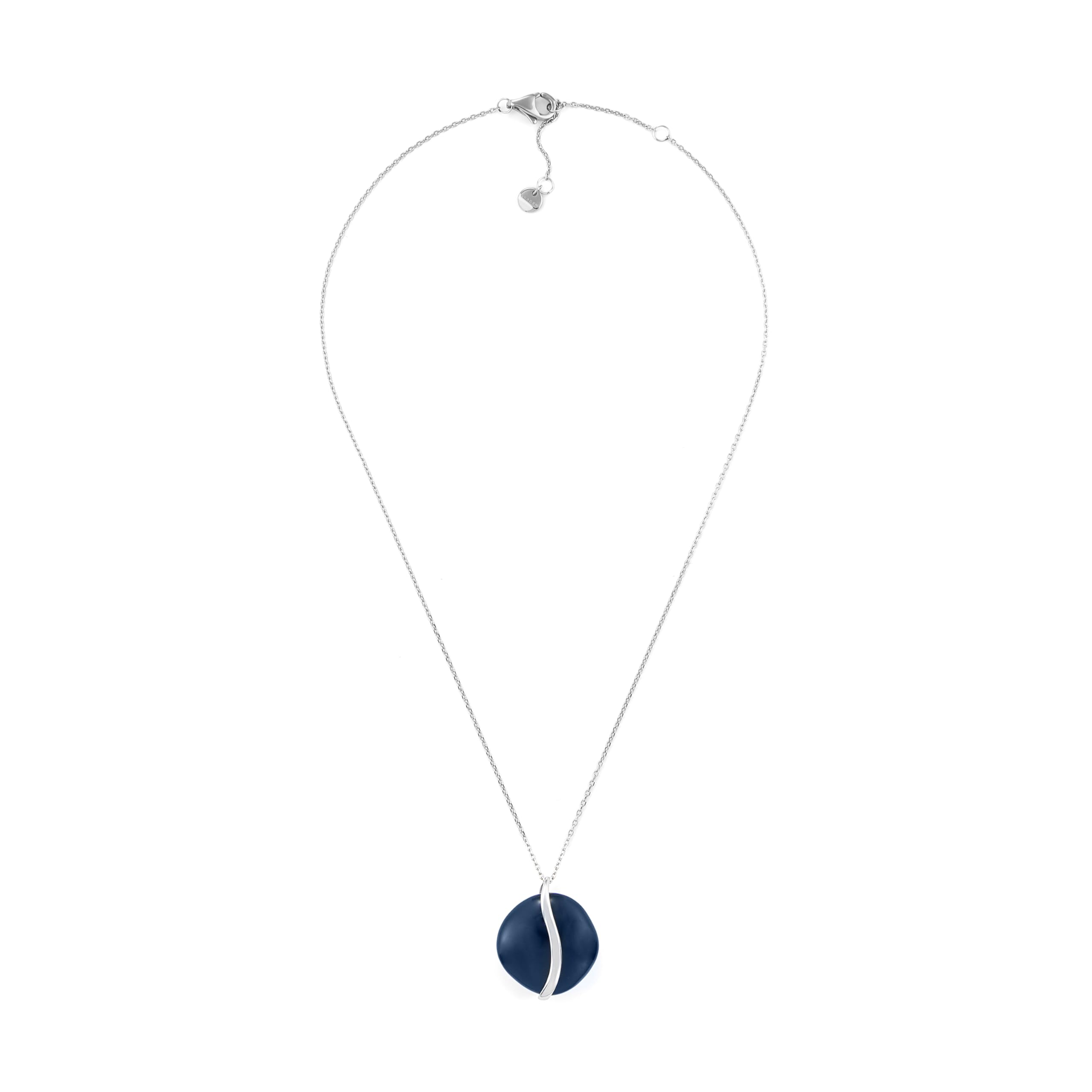 

SOFIE SEA GLASS Синяя подвеска в форме органического камня SKJ1809040 [Skagen] Женское ожерелье, серебряный