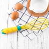 Twist Whisk 2-In-1 Collapsible Silicone Coated Steel Wire Ergonomic Design Comfortable Mixing Easy Storage Egg Beater