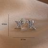 925 Silver Star Moon Earring Set, Sun Moon Star/Zircon Inlaid Design Vintage Trendy Stud Huggie Earrings for Women