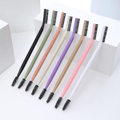 Bärbar Dubbelsidig Ögonbryns- & Ögonfransborste: Kamma & Locka med Ett Verktyg för Enkel Skönhet.