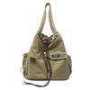 Schoolbag multi-purpose drawstring backpack female large-capacity simple college student class commute shoulder crossbody schoolbag travel backpack