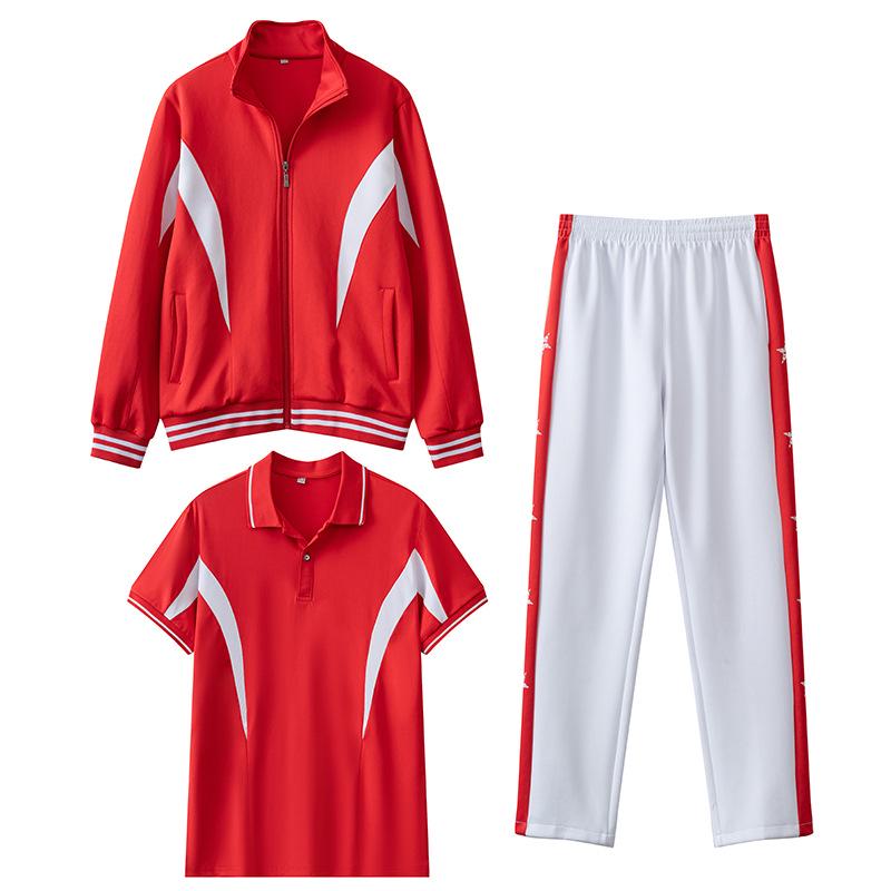 Spring & Autumn Junior High Academy Sports Set: School Uniform Jacket for Students