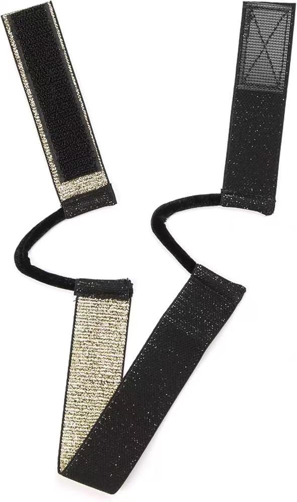 Velvet Bow Elastic Wig Headband Adjustment Strap