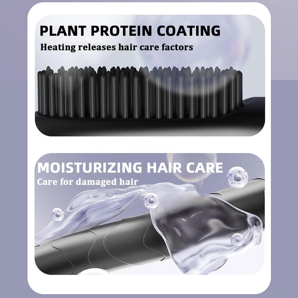 Haarglättungsbürste, Schnelles Styling-Werkzeug, Wiederaufladbares kabelloses Haarglättungsgerät, Körperpflegekamm