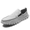 Men's Large Size Breathable Canvas Slip-On Shoes, Old Beijing Style Umbrella Cloth Sneakers