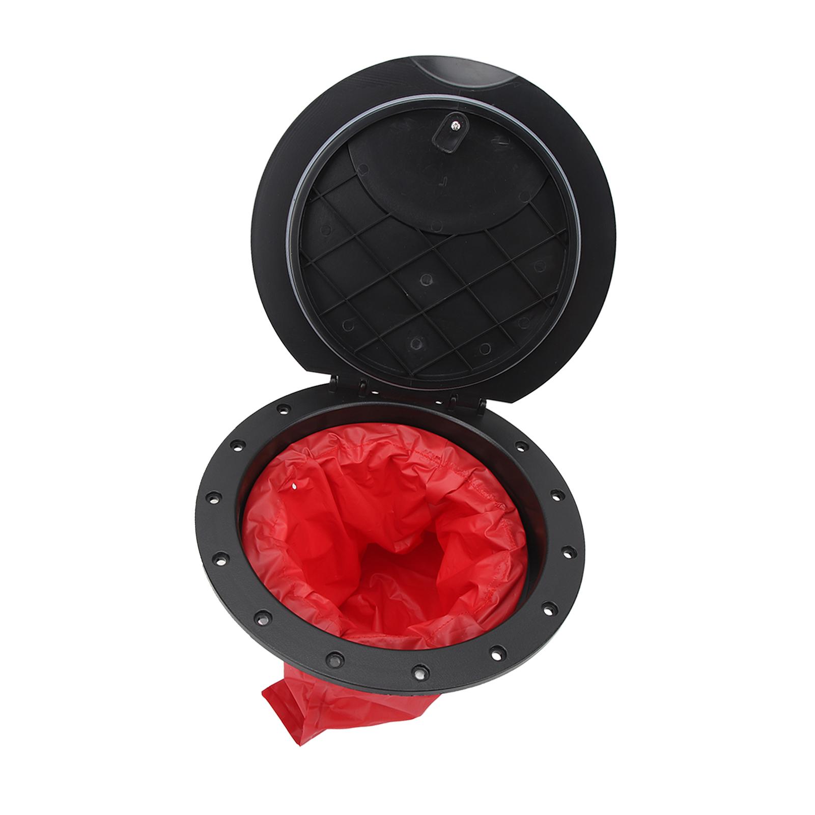 

11.2 in Deck Plate Kit Deck Hatch with Storage Bag for Kayaking Yacht Fishing Boat Black