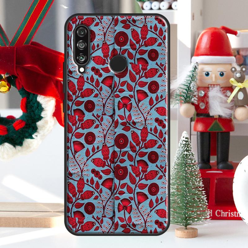 African Wax Pattern Fabric For Huawei Nova 7i 8i 11i 12i 12s Y73 Y70 Y90 Y60 Y72 Y61 Y91 9 10 SE P30 Pro P40 Lite Case