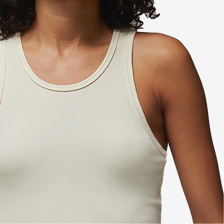 Jordan x Teyana Taylor American Retro Logo Embossed Casual Sports Tank Top Women Tops White FB2630-113