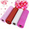 Christmas Poly Mesh Ribbon 10 Inch x 10 Yards Metallic Mesh Ribbon Foil Decorative Mesh Rolls for DIY Wreath Crafts Party Decoration